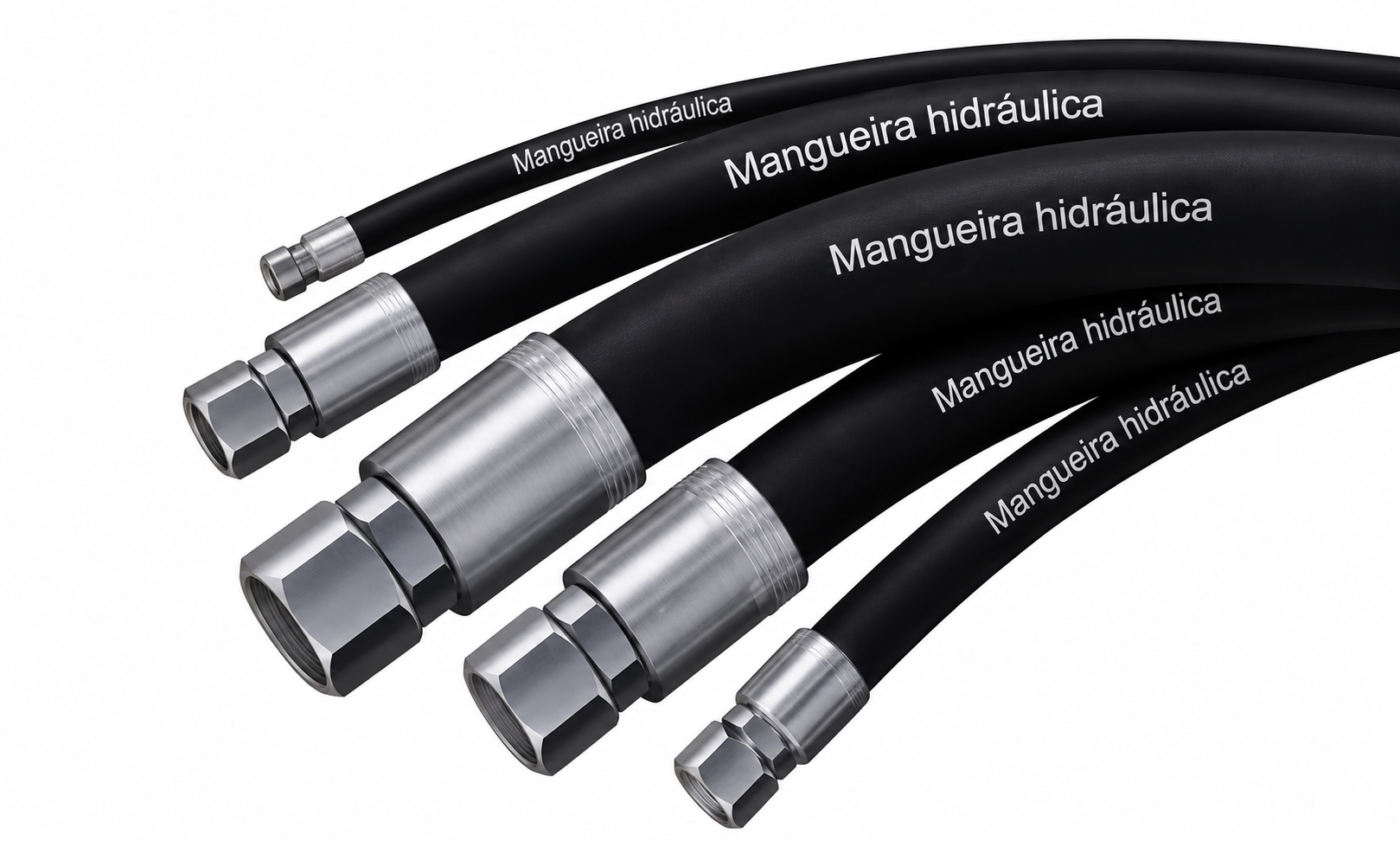 Mangueiras hidráulicas SAE 100 R2AT alta pressão com reforço metálico